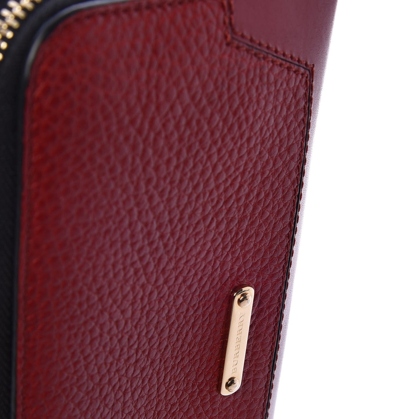 Calfskin Ziggy Zip Around Wallet Red