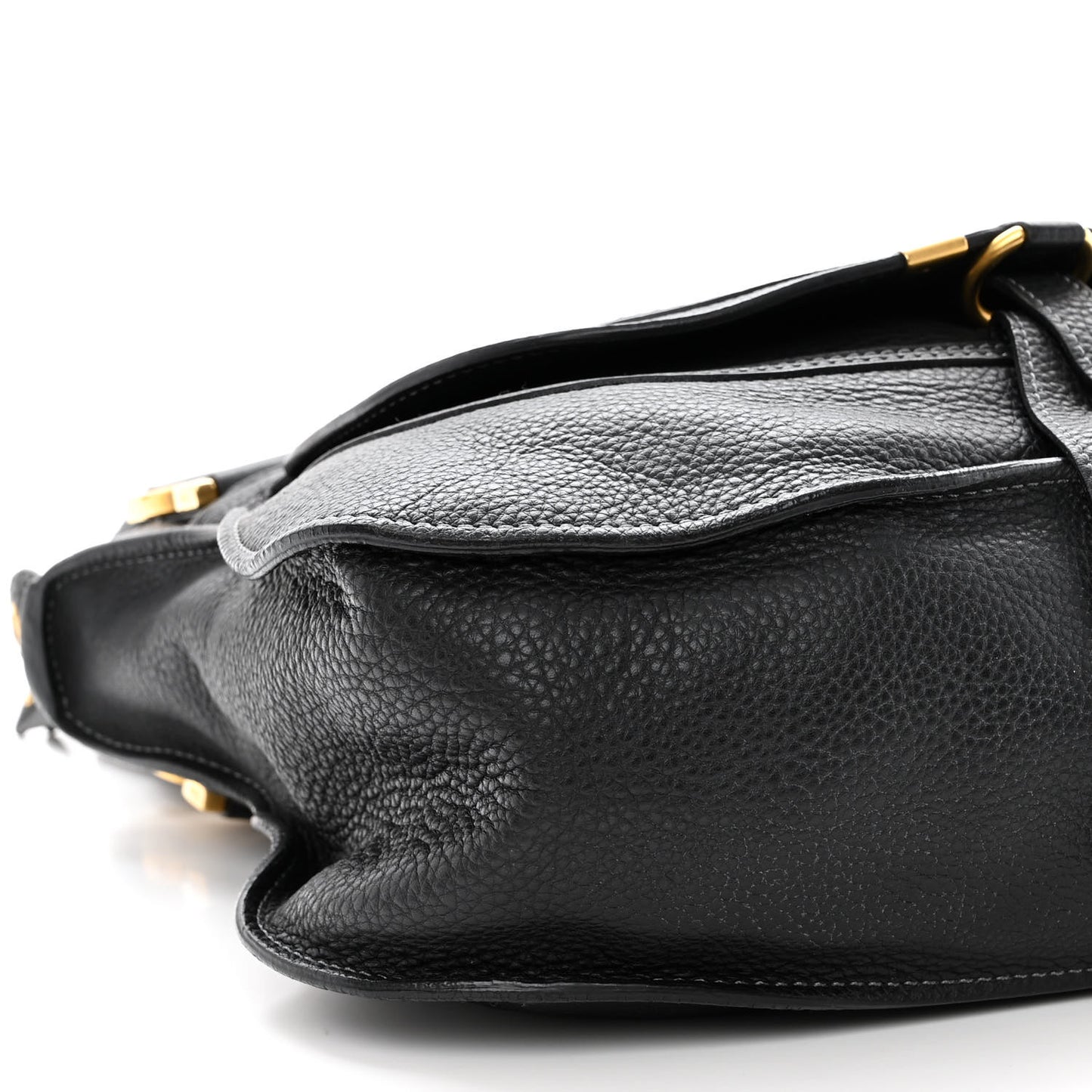 Calfskin Medium Marcie Satchel Black