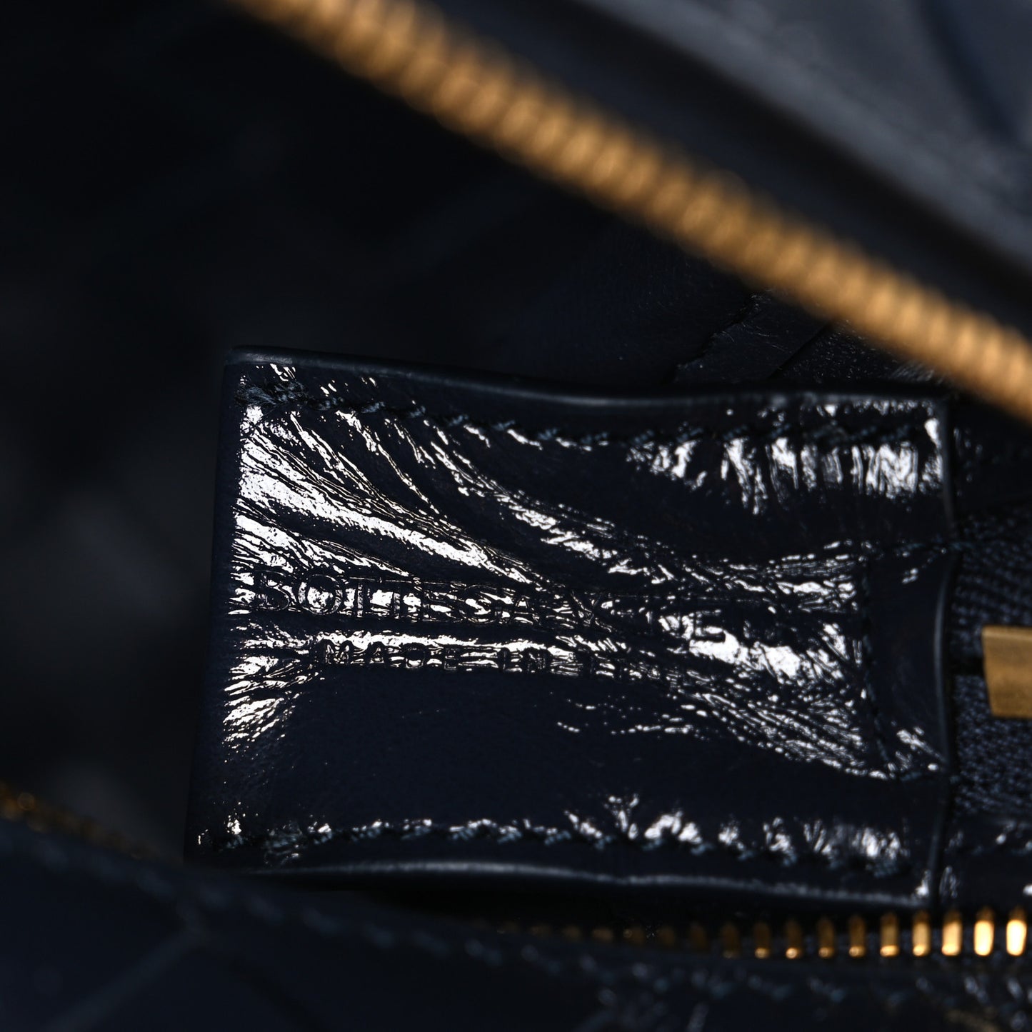 Polished Nappa Intrecciato Knot Small Loop Camera Bag Space