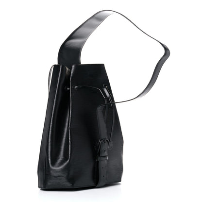 Louis Vuitton Epi Sac a Dos Drawstring Bag Black 4 of 17