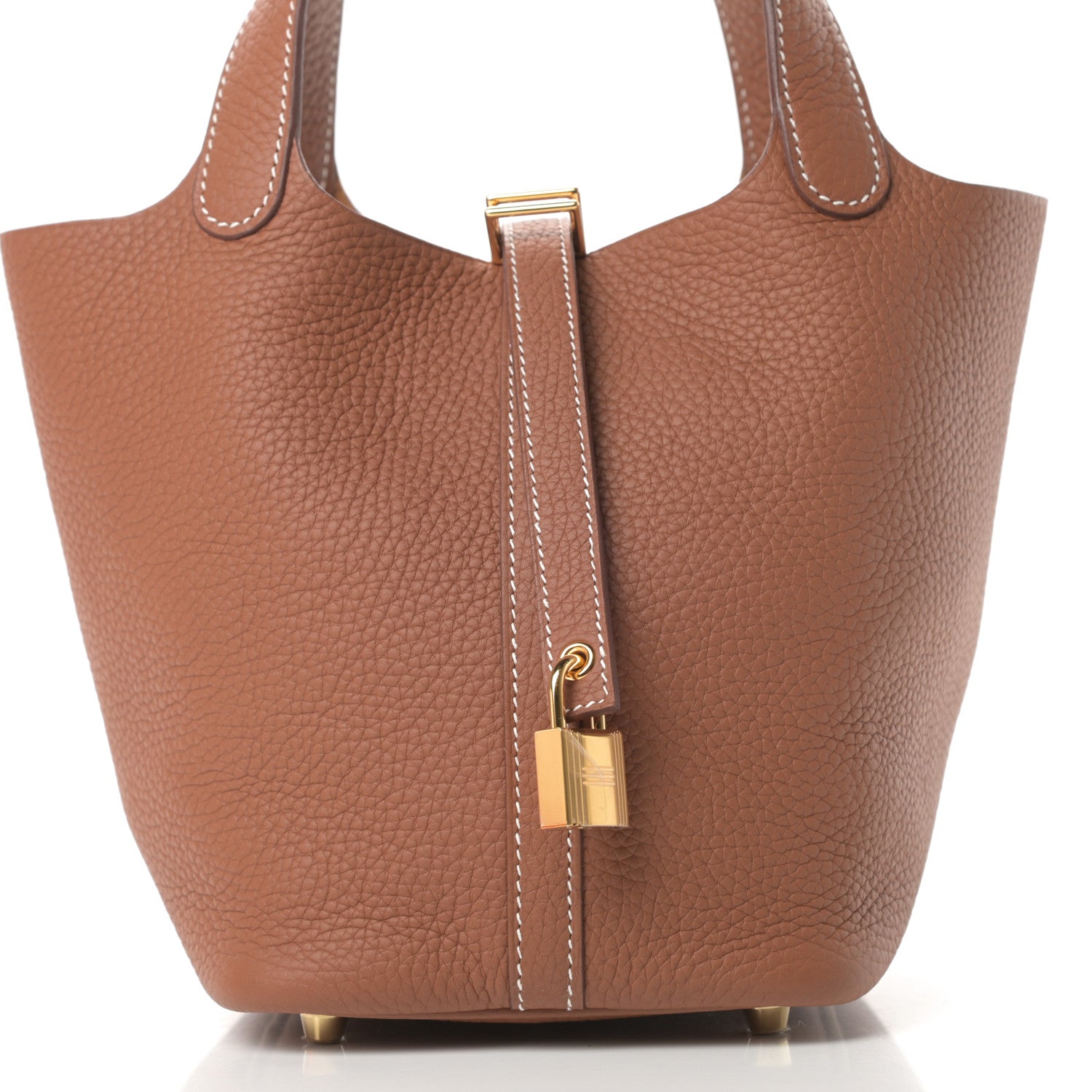 Hermes Taurillon Clemence Picotin Lock 18 PM Gold 8 of 11