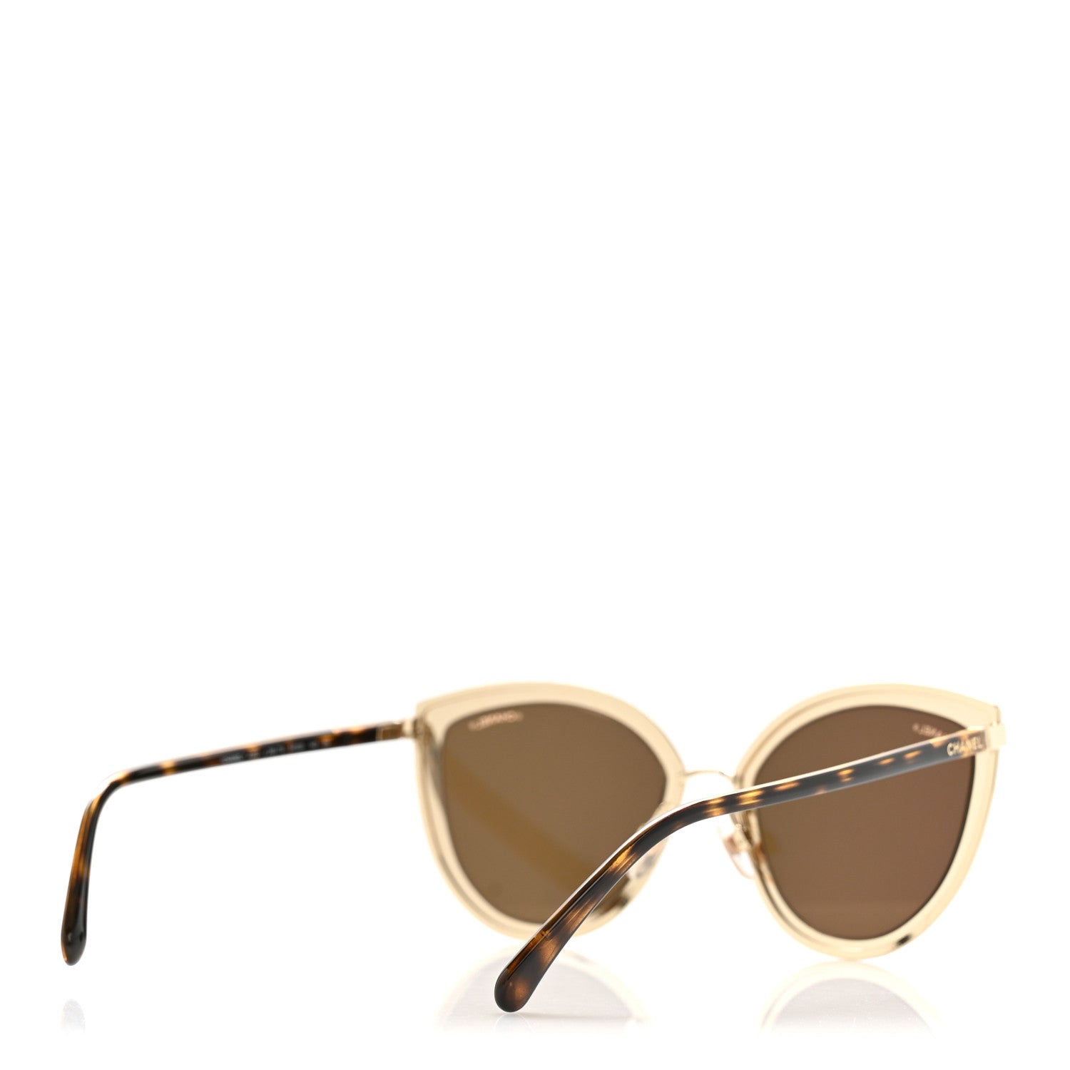 Chanel Metal Cat Eye Sunglasses 4222 Gold 4 of 8