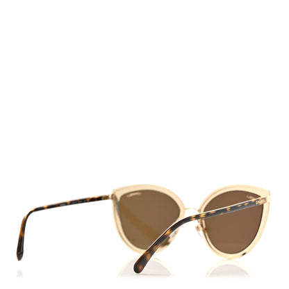 Chanel Metal Cat Eye Sunglasses 4222 Gold 4 of 8