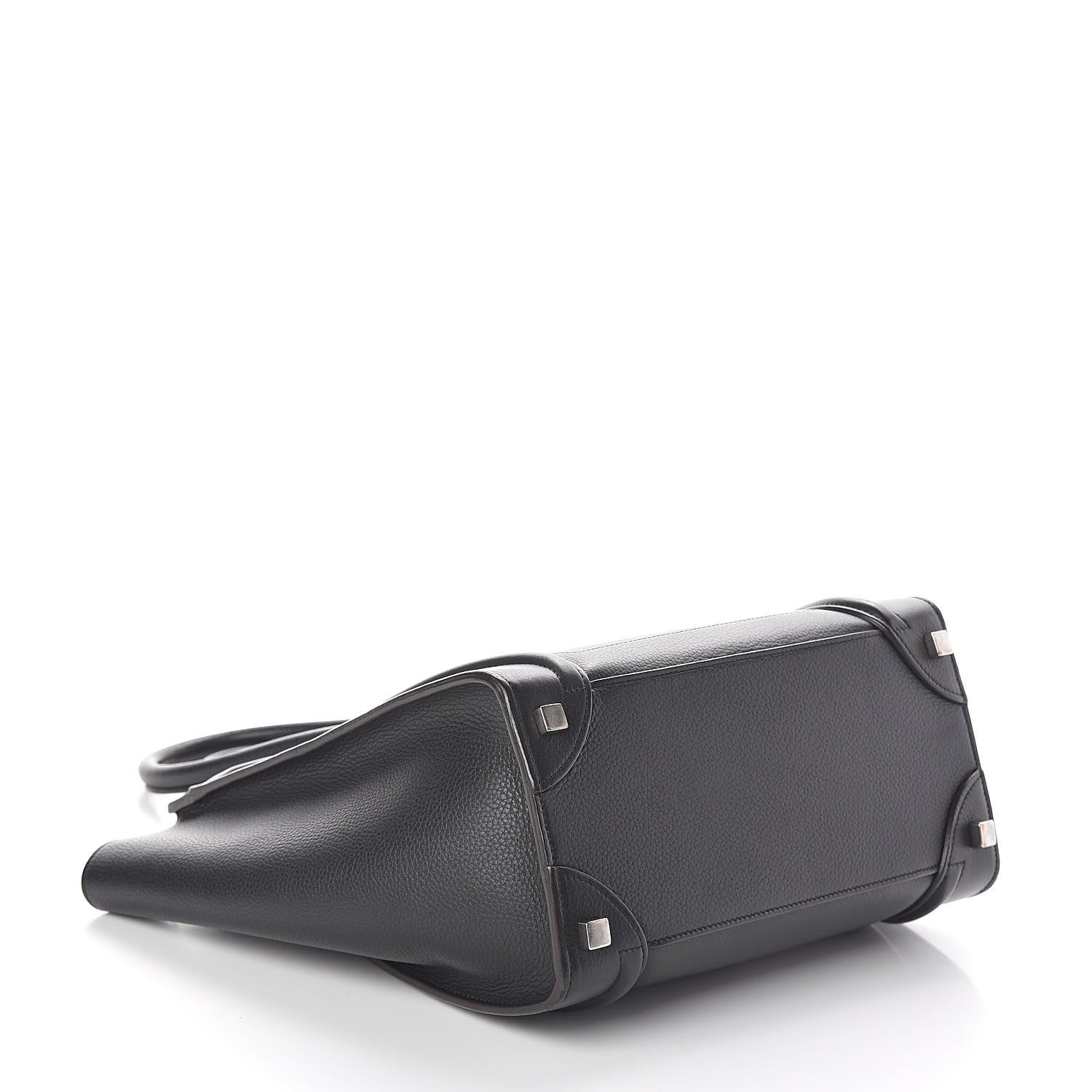 Celine Drummed Calfskin Micro Luggage Black 4 of 9