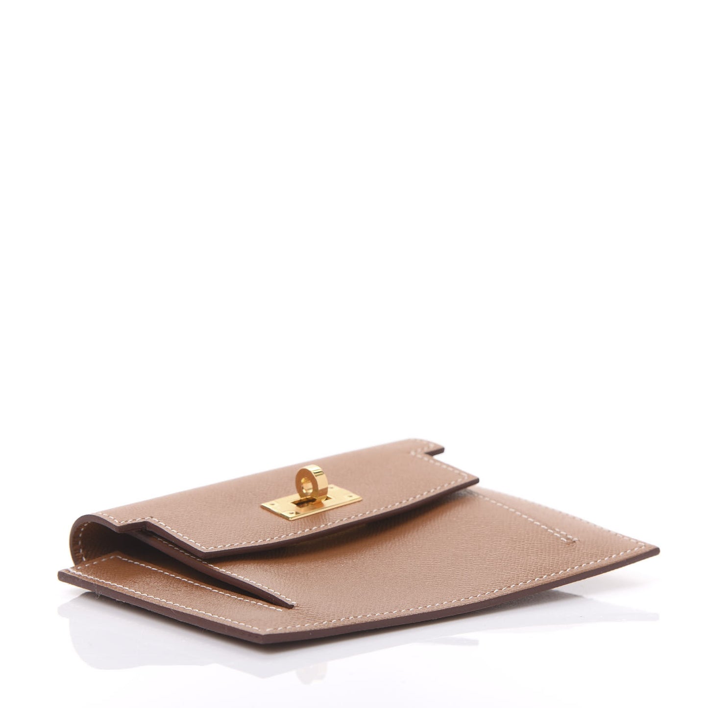 Epsom Kelly Pocket Compact Wallet Gold