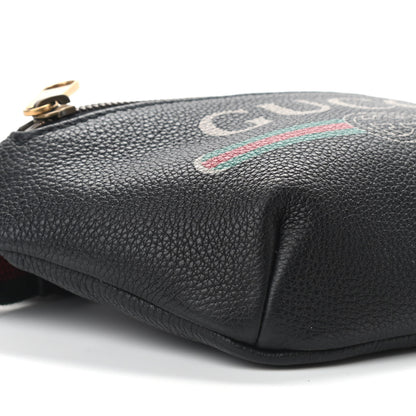 Gucci Grained Calfskin Small Logo Belt Bag Black 7 of 8