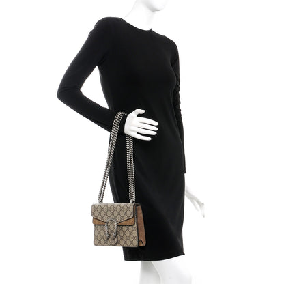 Gucci GG Supreme Monogram Mini Dionysus Shoulder Bag Taupe 3 of 9