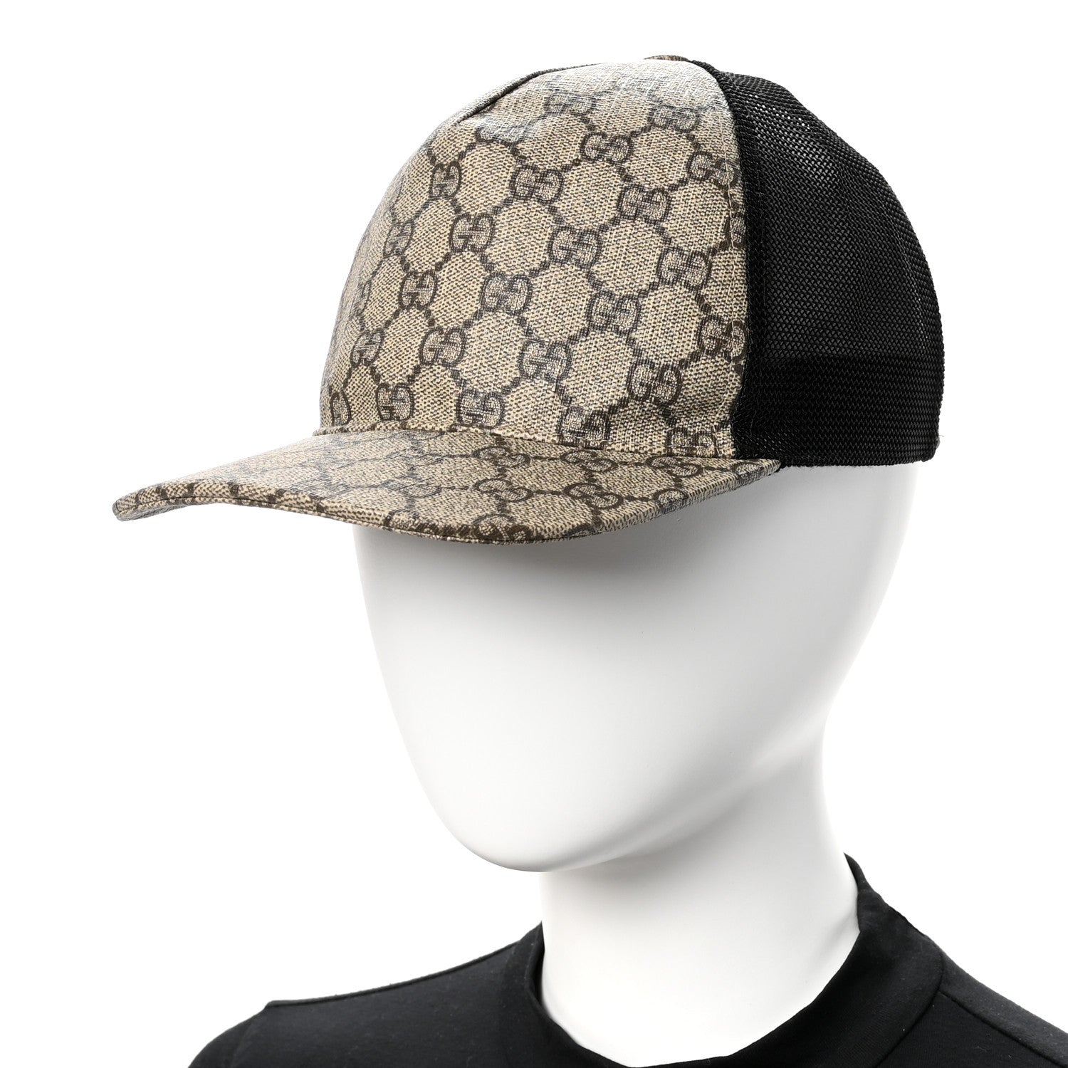 Gucci GG Supreme Monogram Baseball Hat L 59 Beige 2 of 8