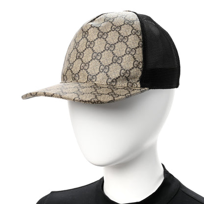 Gucci GG Supreme Monogram Baseball Hat L 59 Beige 2 of 8