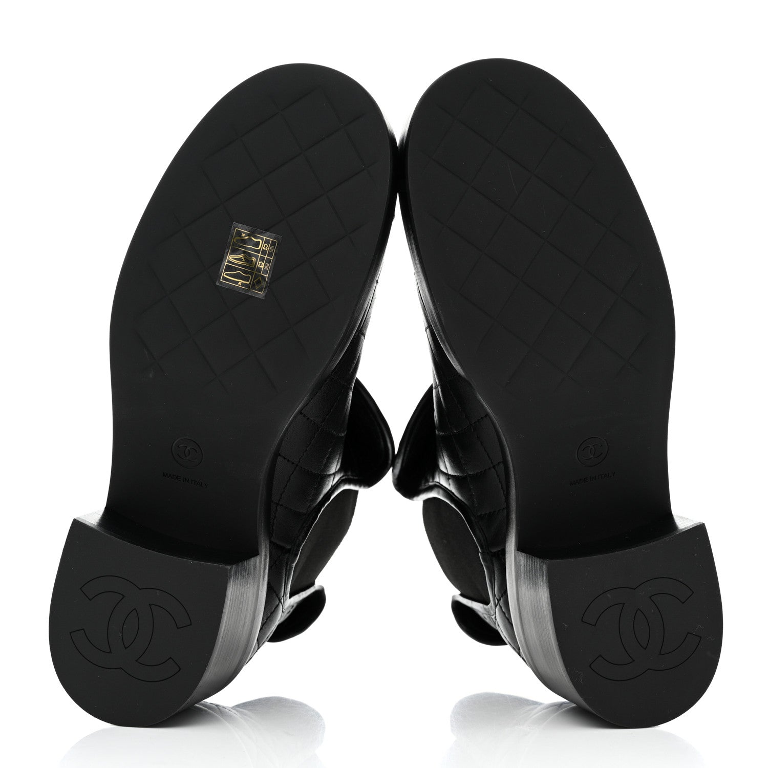 Chanel Lambskin Quilted Cap Toe CC Turnlock Booties 39.5 Black 5 of 8