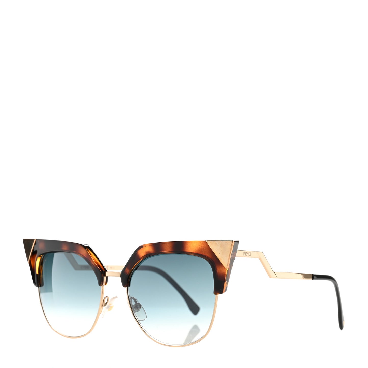 Cat Eye Iridia Sunglasses FF 0149/S Havana Gold