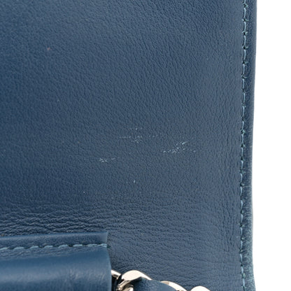 Chanel Patent Quilted Brilliant Wallet On Chain WOC Blue 11 of 13