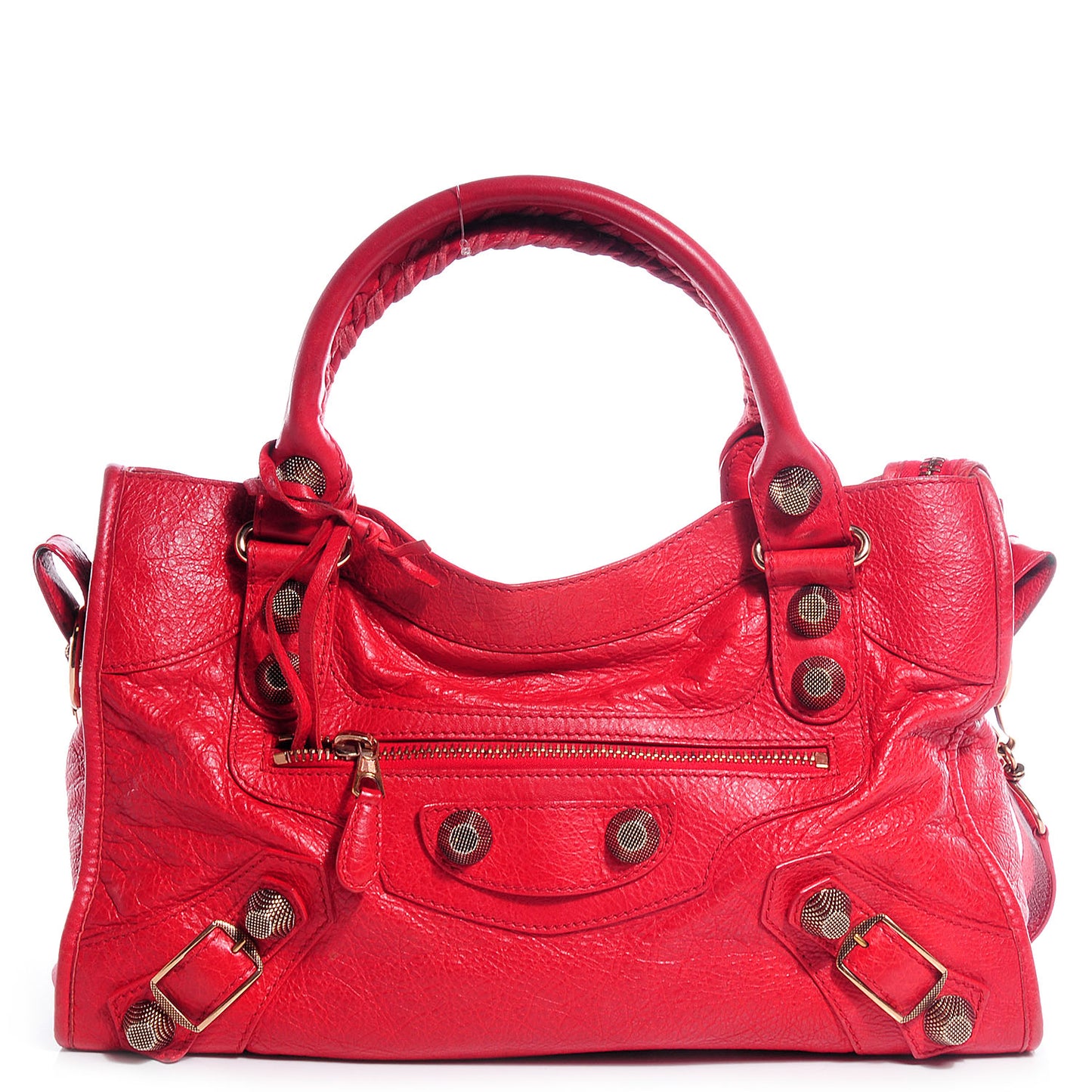 Agneau Giant 21 Rose Gold Hardware City Rouge Coquelicot