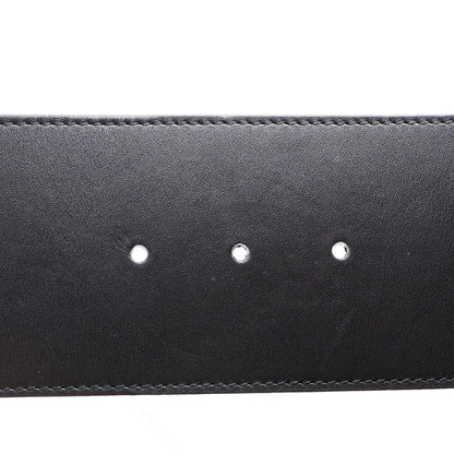 Gucci Moon Calfskin Pearl Double G 70mm Belt 85 34 Black Cream 3 of 5