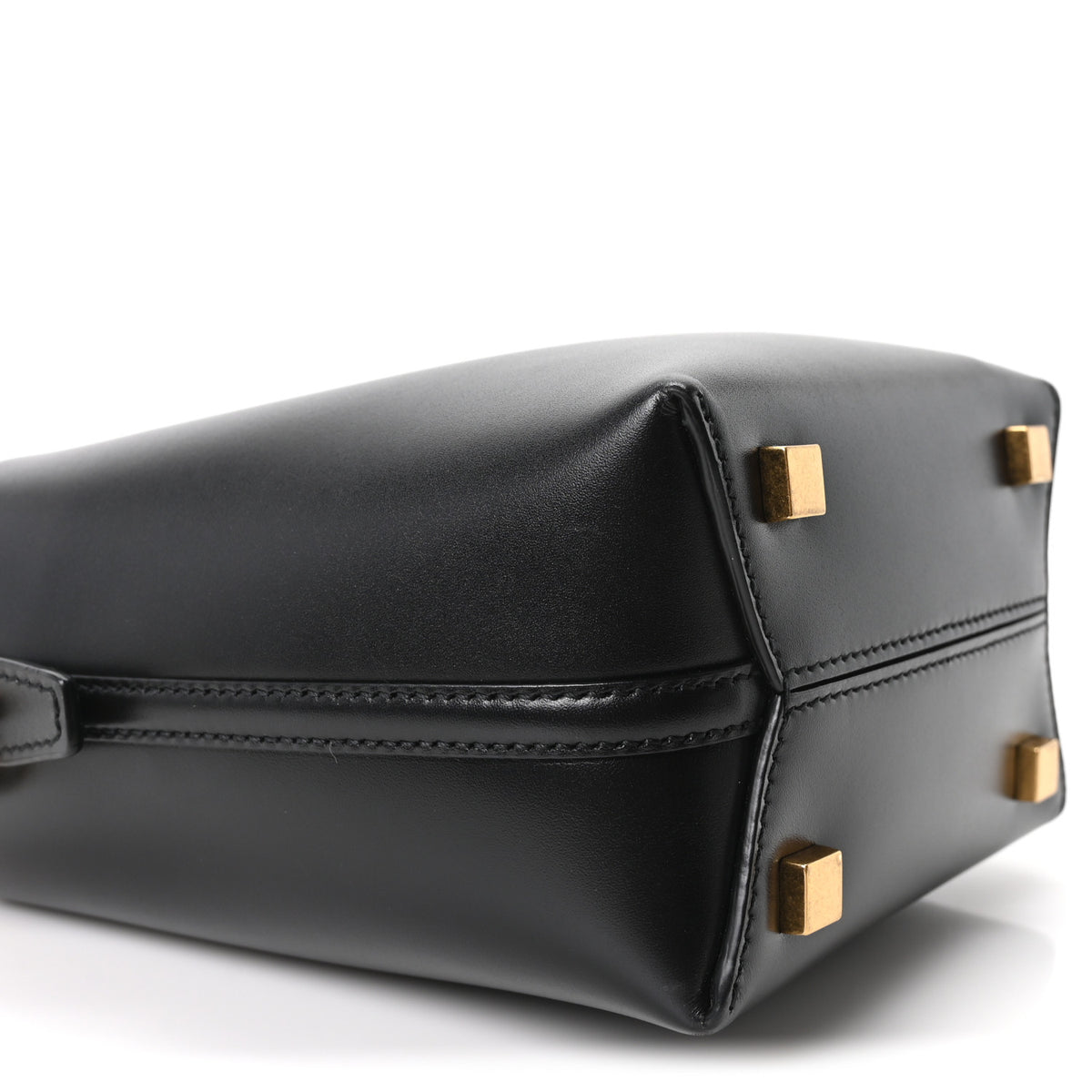 Shiny Calfskin Le 37 Mini Bucket Bag Black