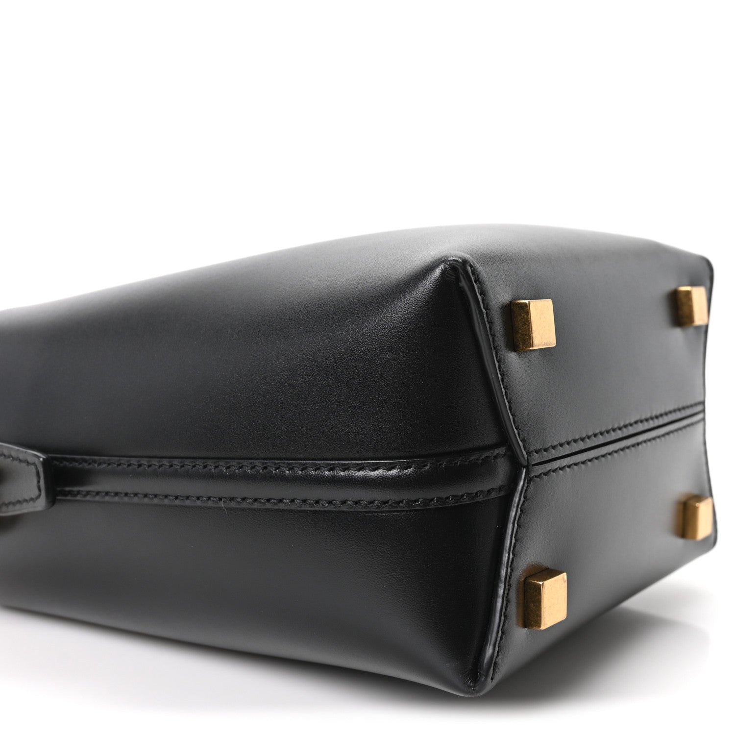 Saint Laurent Shiny Calfskin Le 37 Mini Bucket Bag Black 9 of 10