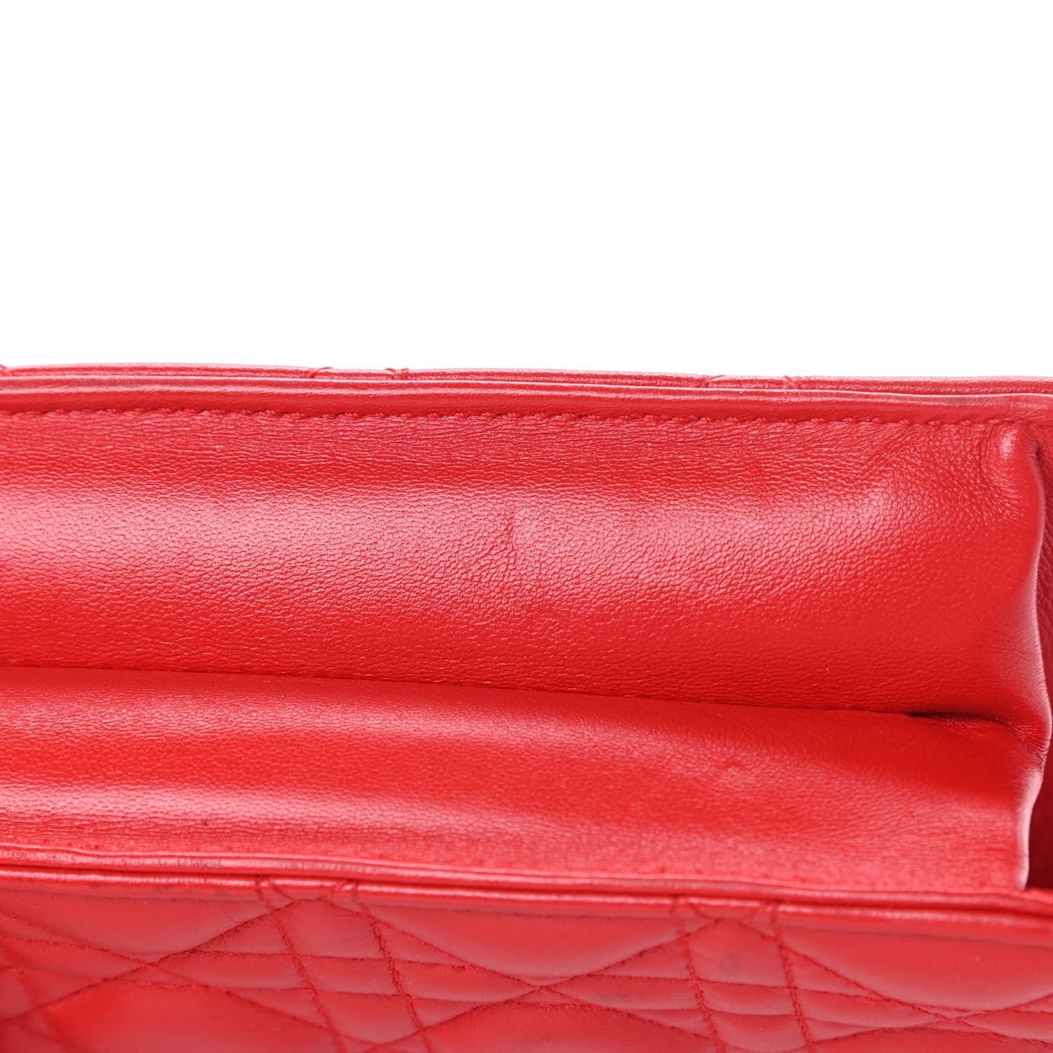 Christian Dior Lambskin Cannage Large Dioraddict Flap Red 13 of 16