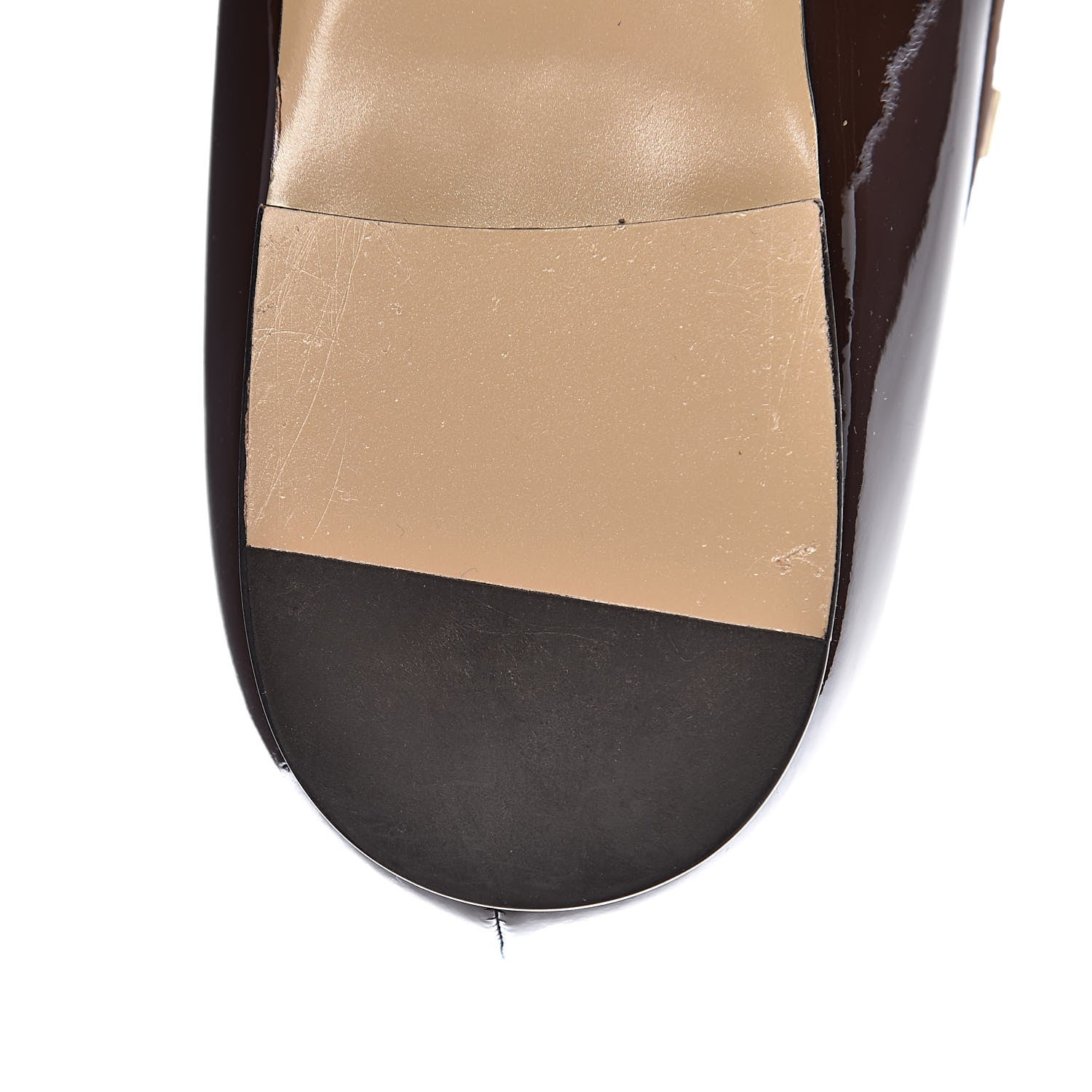 Valentino Garavani Patent Nappa Rockstud Ballerina Flats 40 Cacao Poudre 10 of 13