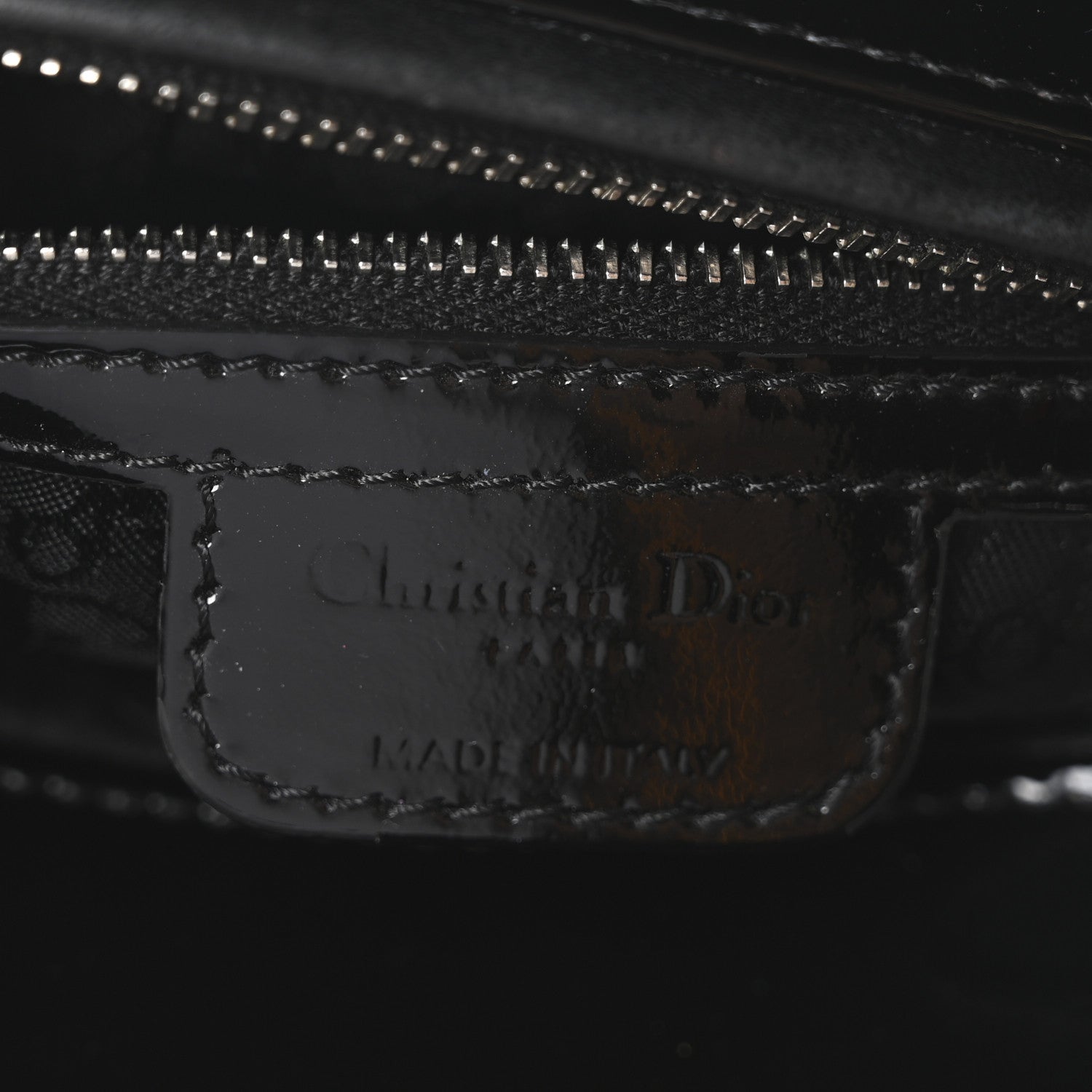 Christian Dior Patent Cannage Medium Lady Dior Black 6 of 10