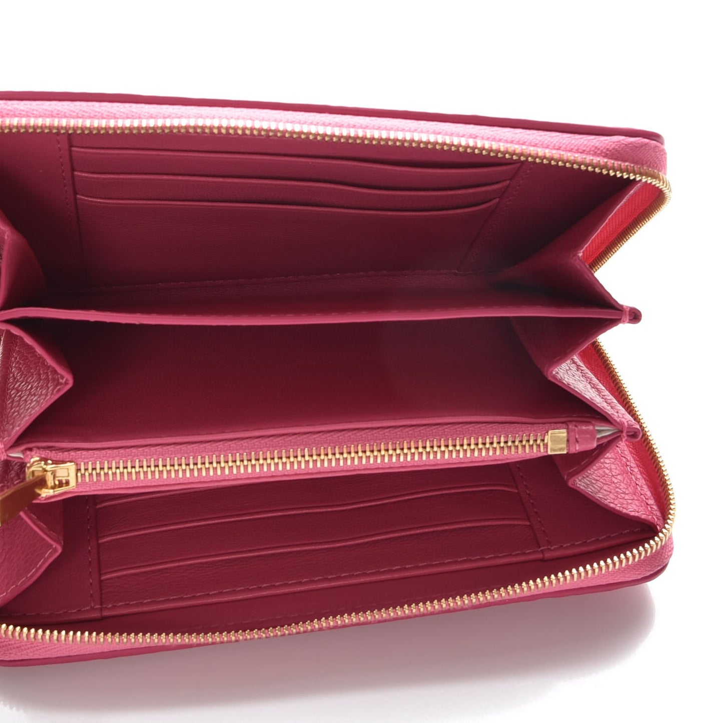 Small Classic Grain Medium Zip Around Wallet Candy