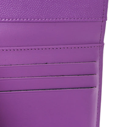 Chanel Caviar Quilted Compact Flap Wallet Purple 7 of 11