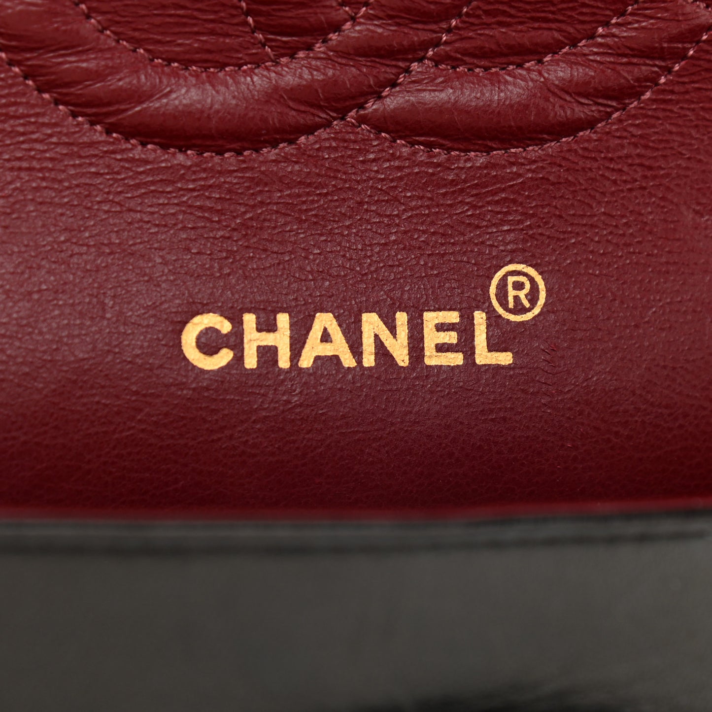 Lambskin Quilted Medium Double Flap Dark Brown