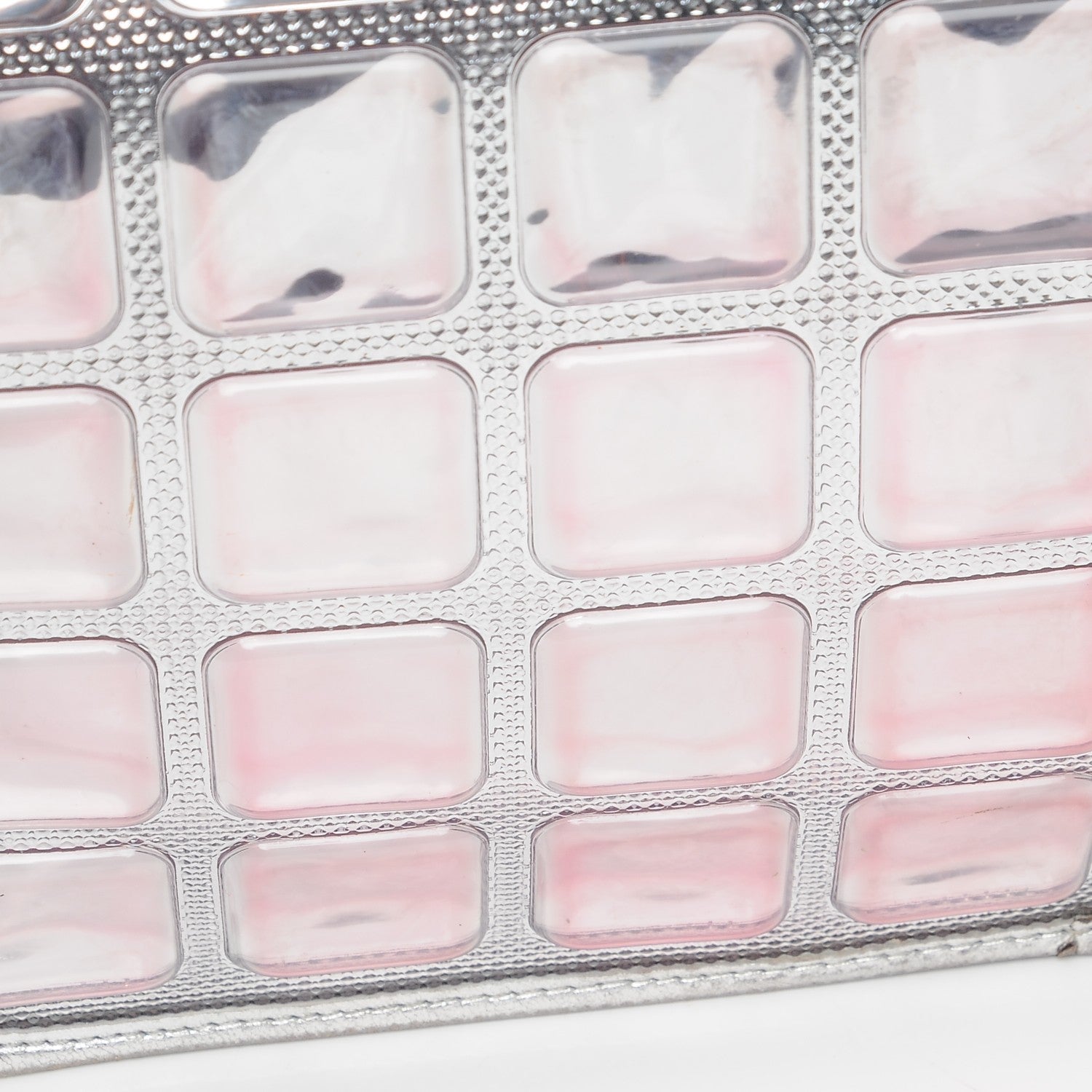 Chanel Vinyl Large Ice Cube Flap Silver 13 of 15