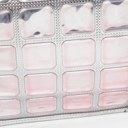 Chanel Vinyl Large Ice Cube Flap Silver 13 of 15