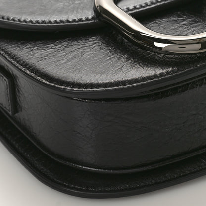 Valentino Garavani Brushed Calfskin Supervee Shoulder Bag Black 7 of 8