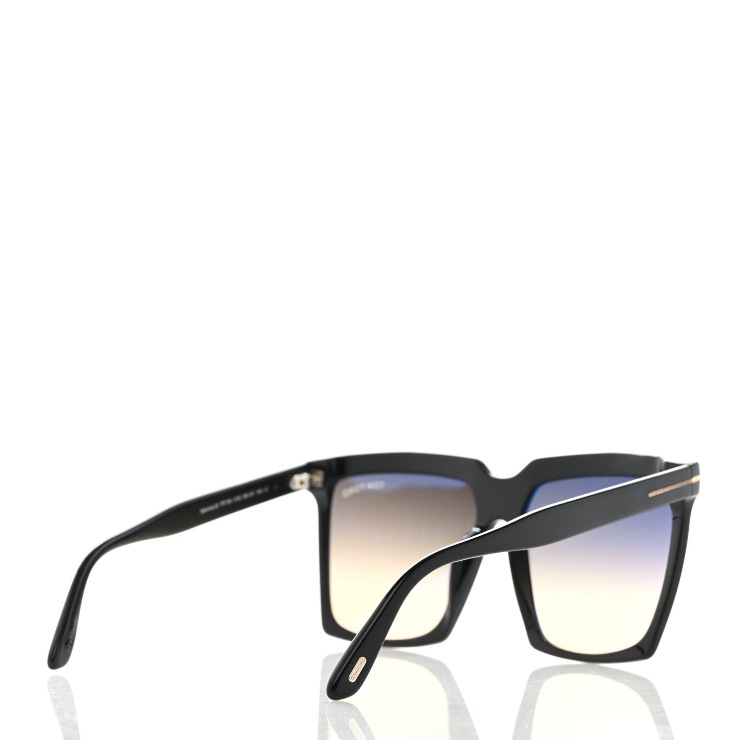 Tom Ford Acetate Sabrina Square Sunglasses TF764 Black 4 of 6