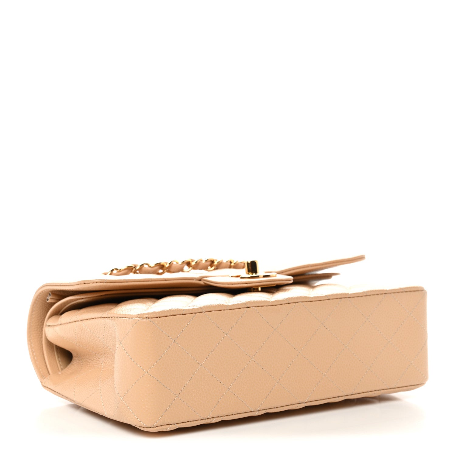 Chanel Caviar Quilted Small Double Flap Beige 4 of 11