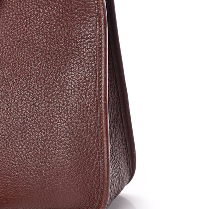 Hermes Taurillon Clemence Vespa PM Havane 10 of 13