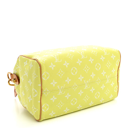 Louis Vuitton Calfskin Monogram Speedy P9 Bandouliere 25 Lemonade Yellow 5 of 11