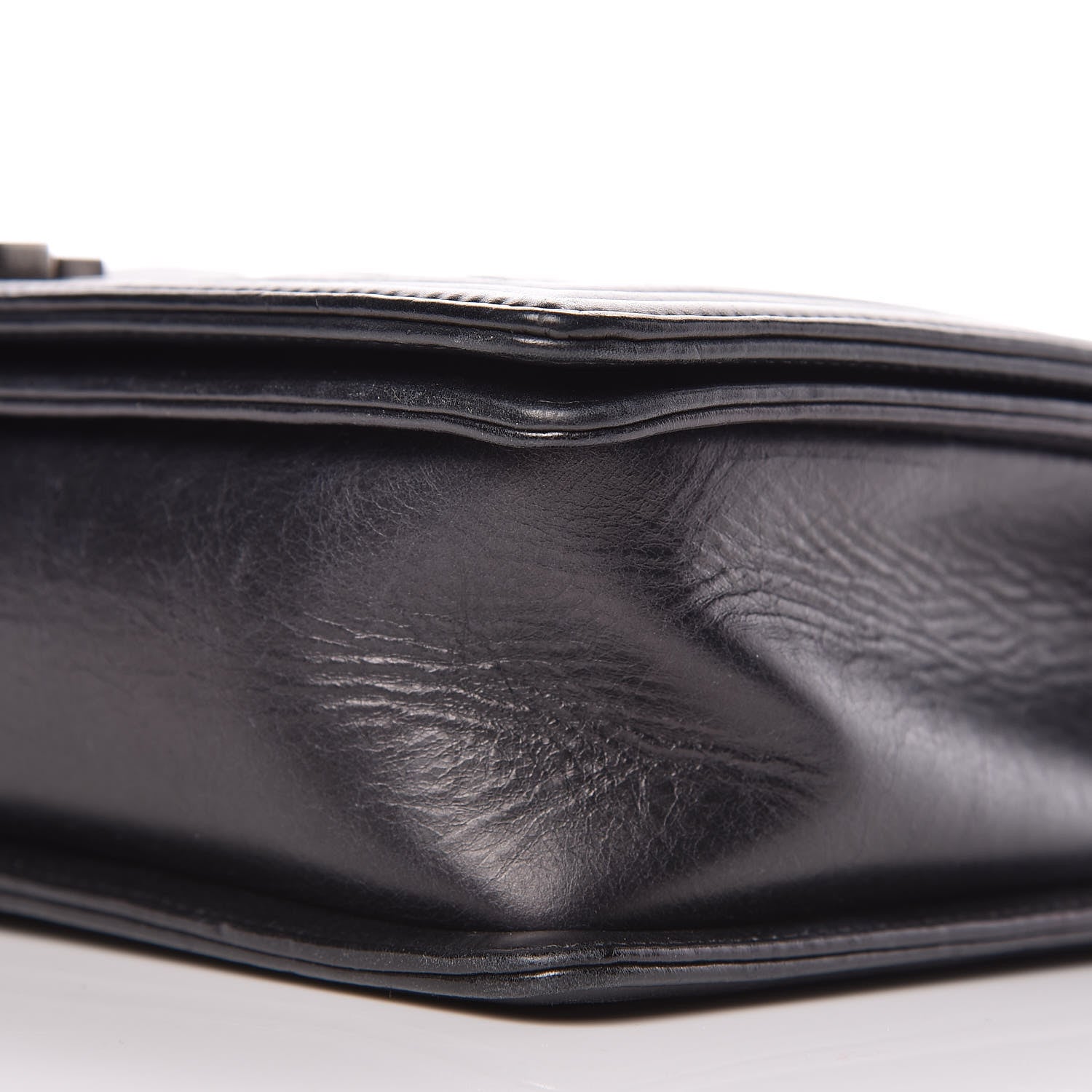 Chanel Calfskin Embossed Stitch Large Boy Flap Black 12 of 12