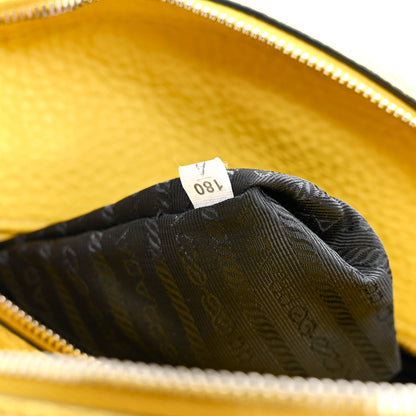 Prada Vitello Daino Dome Satchel Mimosa 7 of 12