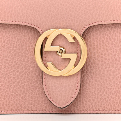 Gucci Dollar Calfskin Small Interlocking G Shoulder Bag Soft Pink 9 of 12