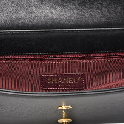Chanel Sheepskin Quilted Vintage Mademoiselle Flap Black 6 of 22