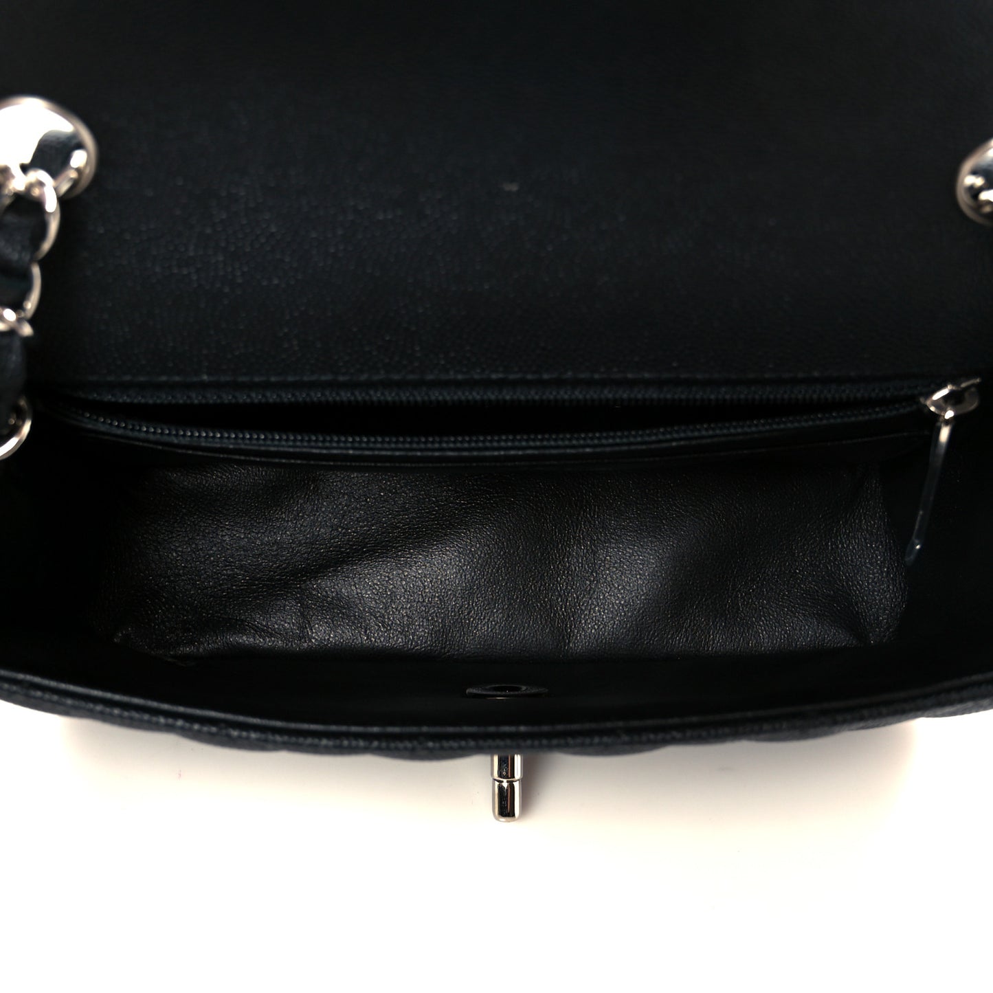 Caviar Quilted Mini Rectangular Flap Black