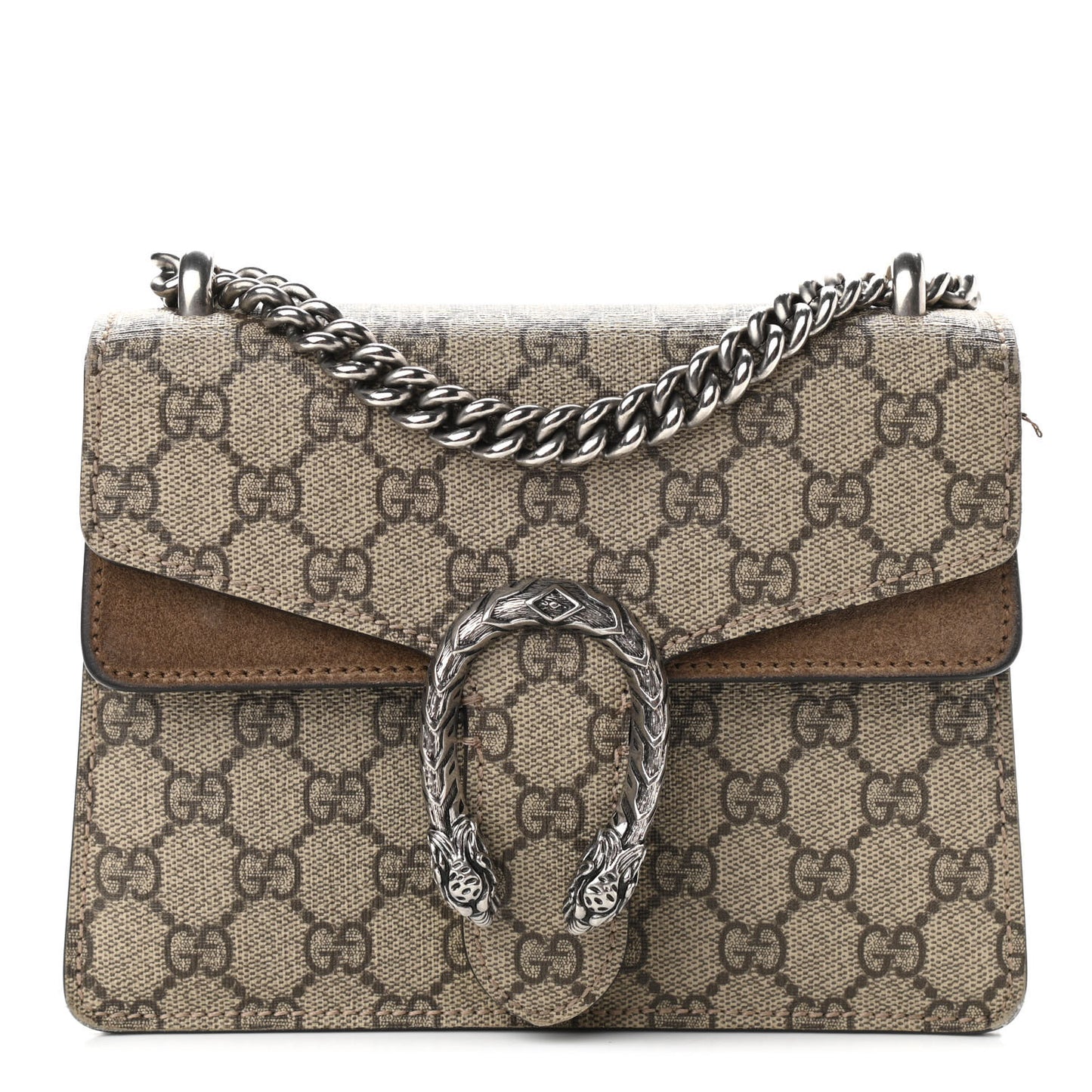 GG Supreme Monogram Mini Dionysus Shoulder Bag Taupe
