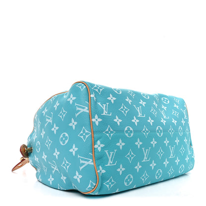 Louis Vuitton Calfskin Monogram Speedy P9 Bandouliere 40 Turquoise 5 of 11