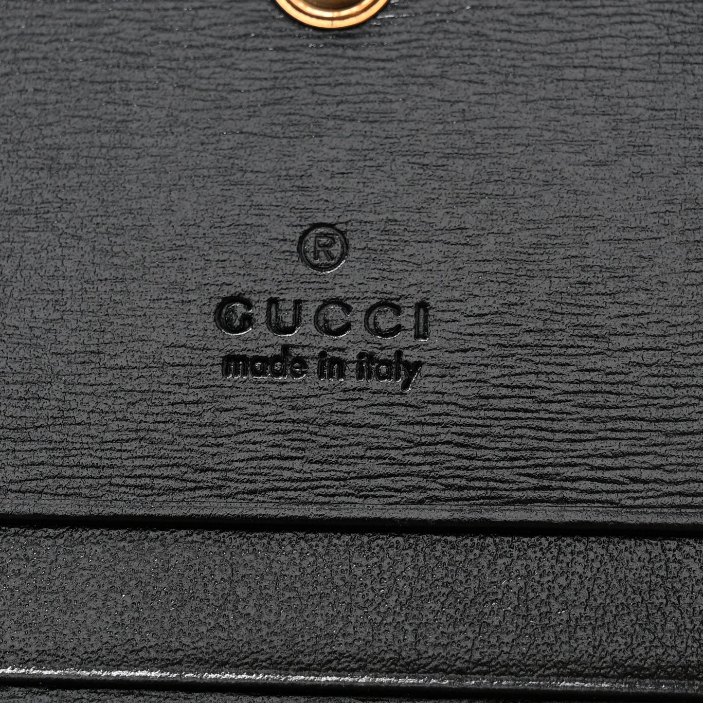 Calfskin Web Trapuntata GG Marmont Card Case Wallet Black