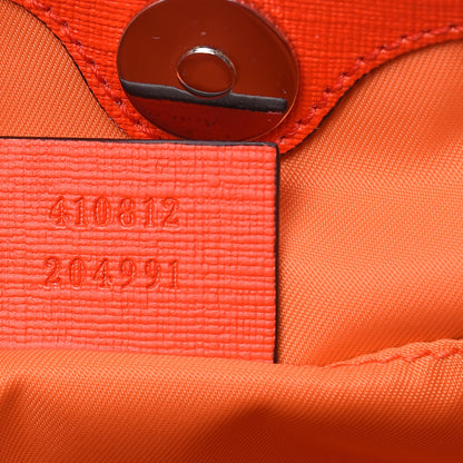 Gucci GG Supreme Monogram Kids Rocket Cat Tote Rose Orange 7 of 9