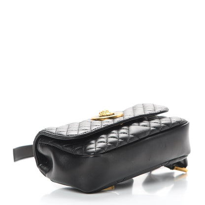 Versace Nappa Barocco Quilted Vanitas Medea Belt Bag Black 4 of 13