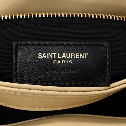 Saint Laurent Raffia Monogram Toy Loulou Chain Satchel Naturale 6 of 12