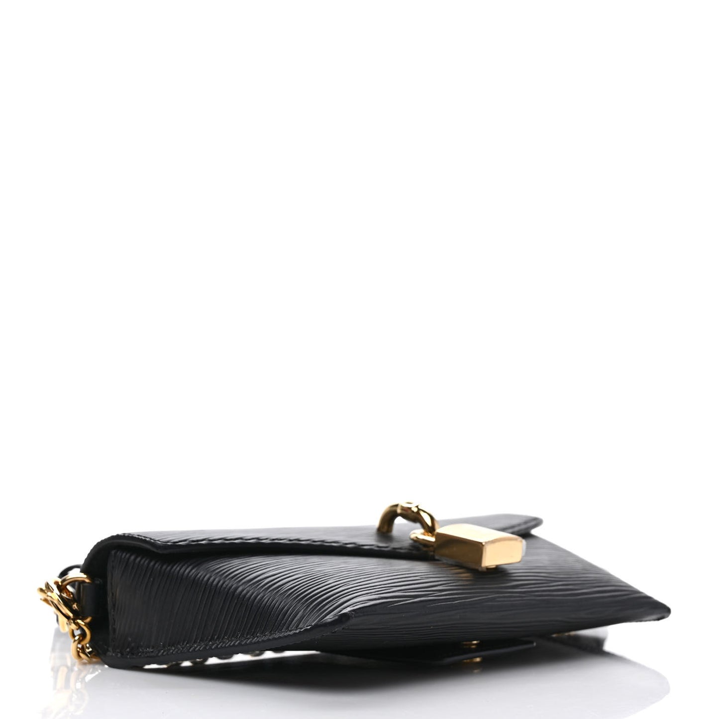 Epi Padlock On Strap Black