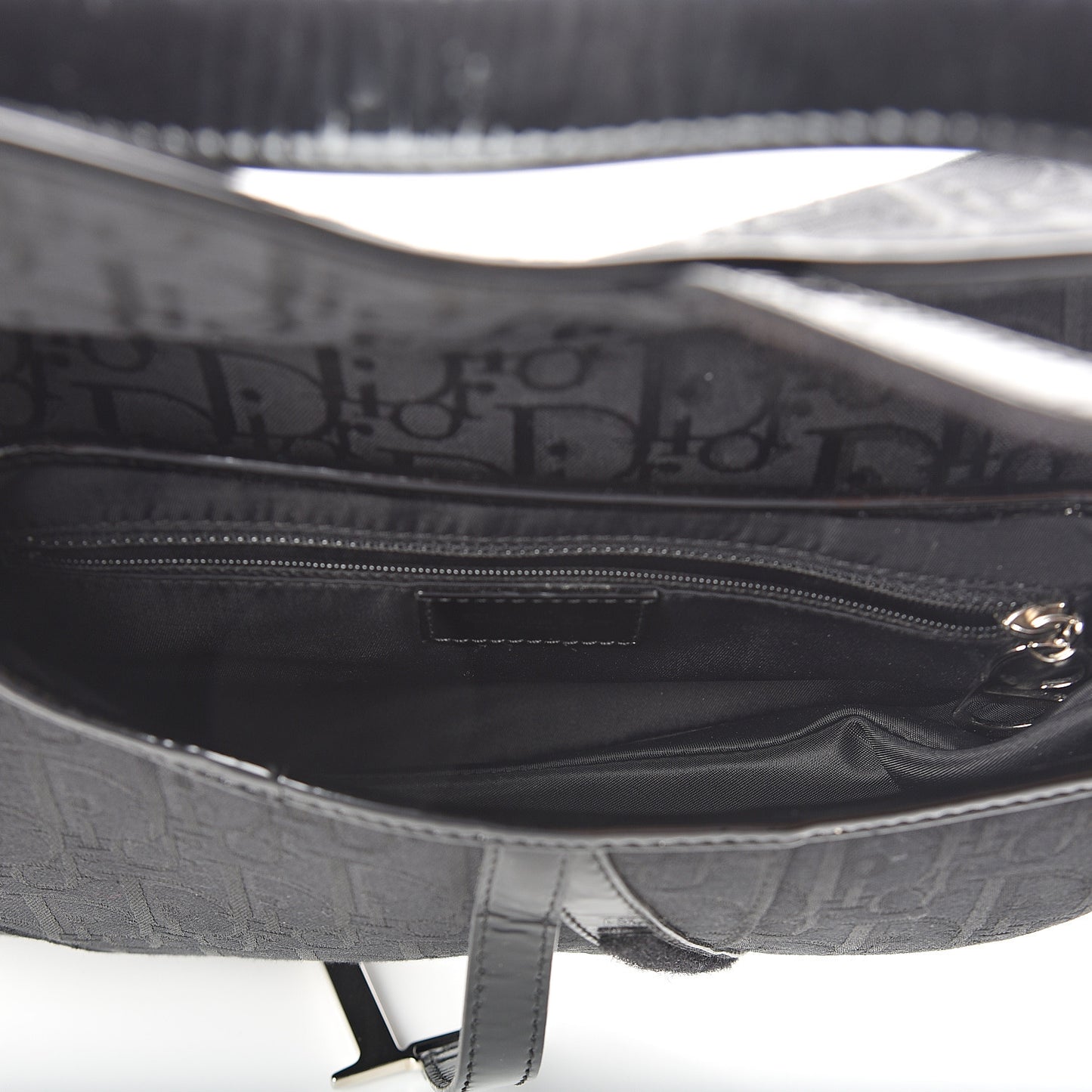 Monogram Saddle Bag Black