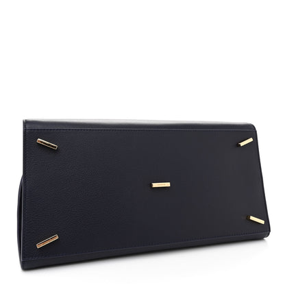 Salvatore Ferragamo Calfskin Small Hug Bag Midnight 4 of 9
