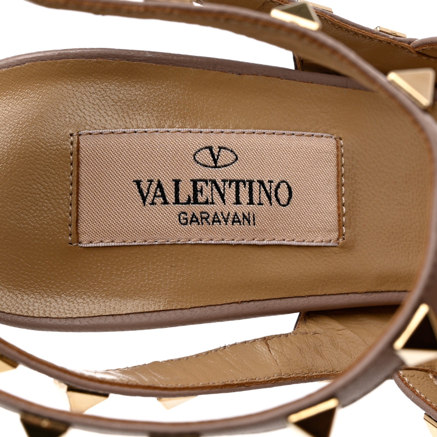 Valentino Garavani Patent Nappa Rockstud Ankle Strap 100mm Pumps 37 Rubin Poudre 6 of 8