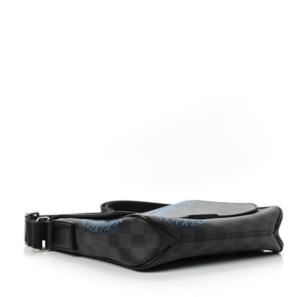 Louis Vuitton Damier Graphite Rope District PM Blue 3 of 4