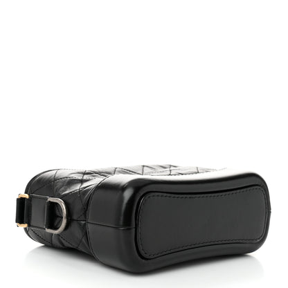 Chanel Aged Calfskin Quilted Small Gabrielle Hobo Black 4 of 14